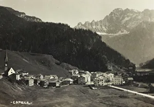 Italian Religious Landmarks Stampe: View of Caprile