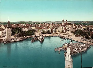 Waterfront Housing Structure Stampe: View of Lindau