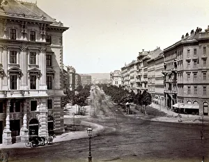 Vienna City View Stampe: View of Vienna from the Krtner Ring