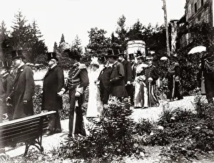 Stampe di Un corteo nuziale Febbraio Stampe: Vintage Print of an Italian Wedding Procession