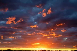 Dramatic Sunset Stampe: Sunset