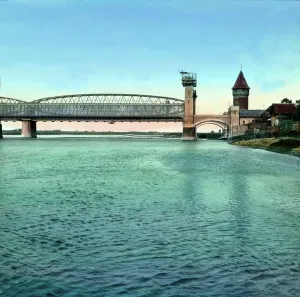 German Railway Bridge Stampe: Danzig