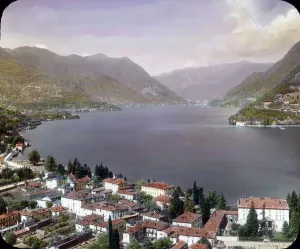 Lake Como Panorama Stampe: Der Comer See