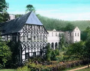 Thuringia Ruins Stampe: Thuringen Thüringen