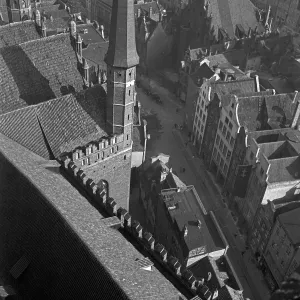 Historic Aerial Photography Stampe: Danzig