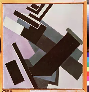 State Tretyakov Gallery Moscow Stampe: Abstracte composition by Rozanova