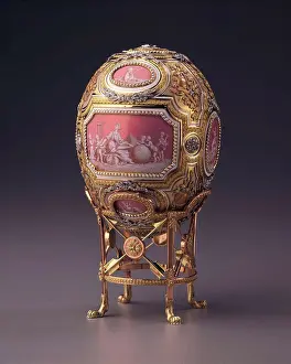 Russian Art Nouveau Stampe: Catherine the Great Easter Egg by Wigstrom