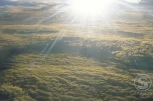 Lens Flare Photography Stampe: Clouds in the sky