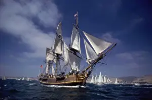 Vintage Sailing Ships Stampe: License this image at https://www