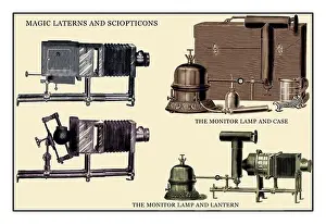 Novembre Stampe: Odd Fellows: lanterne magiche, Sciopticons e lampade di monitor