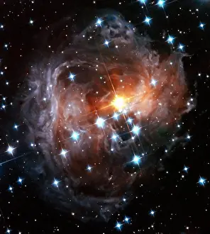 Hubble Space Telescope Images Stampe: Star Surrounded by Light Echo