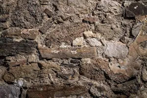 Stone Wall Texture Stampe: part of a stone wall, for background or texture