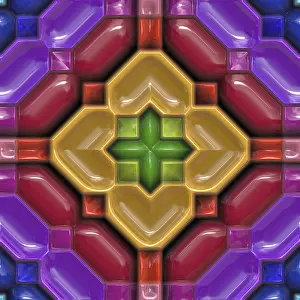Glazed Tile Backgrounds Stampe: 3d effect seamless background wallpaper plastic tiled pattern