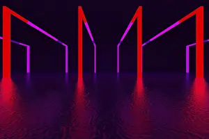Minimalist Architectural Style Stampe: 3d rendering of backgrounds abstract