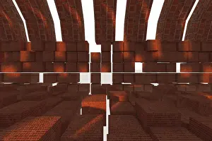 Stampe di Rendicontazione 3D di sfondi astratti. Illustrazione 3D di forme geometriche semplici Opere D'arte Semplici Stampe: Rappresentazione 3D di sfondi astratti.