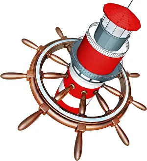 Navigation Concept Stampe: 3D rendering of a navigation concept