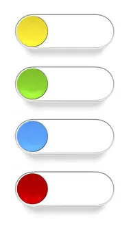 Blockchain Technology Symbol Stampe: 3d rendering of a push button in different colors