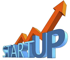 Conceptual Education Image Stampe: 3D rendering of a start up icon