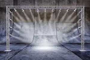 Studio Background Stampe: 3D rendering of a studio background