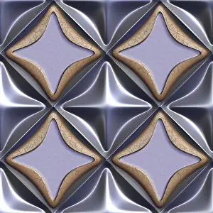 Empty Full Frame Image Stampe: 3d seamless tileable decorative background pattern