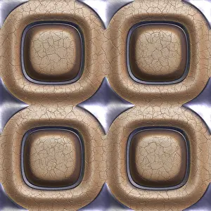 Decorative Pattern Design Stampe: 3d seamless tileable decorative background pattern