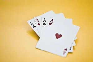 Card Game Stampe: 4 aces
