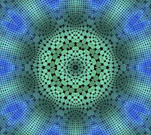 Abstract Radial Pattern Stampe: Abstract background with radial dotted pattern