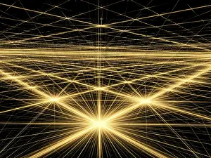 Computer Generated Fractals Stampe: Abstract bright background - computer-generated image