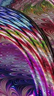 Abstract Rainbow Background Stampe: Abstract colourful background - computer-generated image