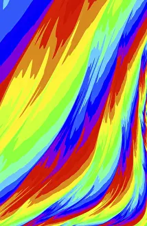 Opere D'arte Astratte Colorate Stampe: Fondo di sfondo colorato astratto - immagine generata da computer.