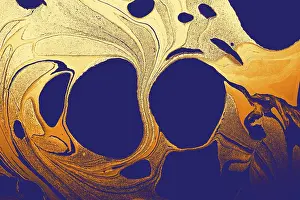 Abstract Marbling Pattern Stampe: Abstract creative marbling pattern for fabric
