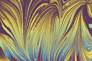 Creative Artwork Design Stampe: Abstract creative round marble pattern texture
