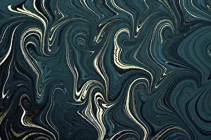 Ebru Marbling Art Stampe: Abstract creative round marble pattern texture