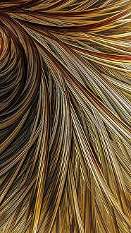 Fractal Geometry Images Stampe: Abstract feather background - computer-generated image