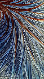 Abstract Feather Background Stampe: Abstract feather background - computer-generated image