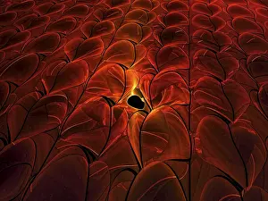 Arte Digitale Stampe: Fondo di sfondo frattale astratto - immagine generata da computer.
