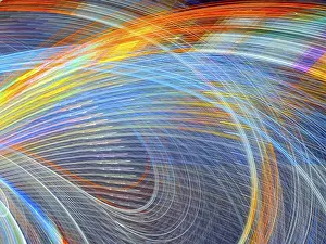Abstract Fractal Background Stampe: Abstract fractal background - computer-generated image