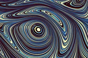 Concentric Circle Design Stampe: Abstract geometic background - computer-generated image