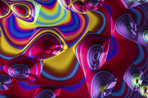 Arte Digitale Stampe: Fondo geometrico astratto - immagine generata da computer.