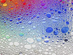 Dynamic Visual Experience Stampe: An abstract image featuring a vibrant array of colorful bubbles