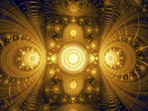 Computer Generated Image Stampe: Abstract luxury pattern computer-generated image