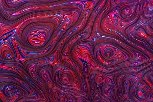Fractal Geometry Background Stampe: Abstract marble texture - computer-generated image