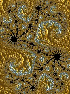 Ornate Decorative Item Stampe: Abstract ornament - computer-generated image