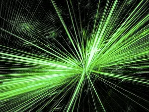 Fractal Geometry Background Stampe: Abstract rays burst - computer-generated image