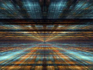 Science Fiction Illustration Stampe: Abstract simple background - computer generated 3d illustration
