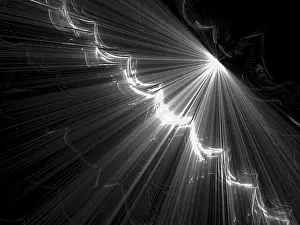 Abstract Technology Picture Stampe: Abstract tech background - computer-generated image