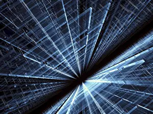 Computer Generated Image Stampe: Abstract tech background - computer-generated image