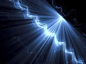 Abstract Technology Picture Stampe: Abstract tech background - computer-generated image