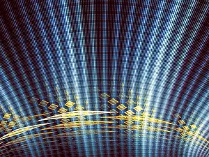 Computer Generated Image Stampe: Abstract tech background - computer-generated image