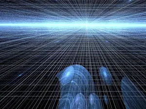 Computer Generated Image Stampe: Abstract tech background - computer-generated image